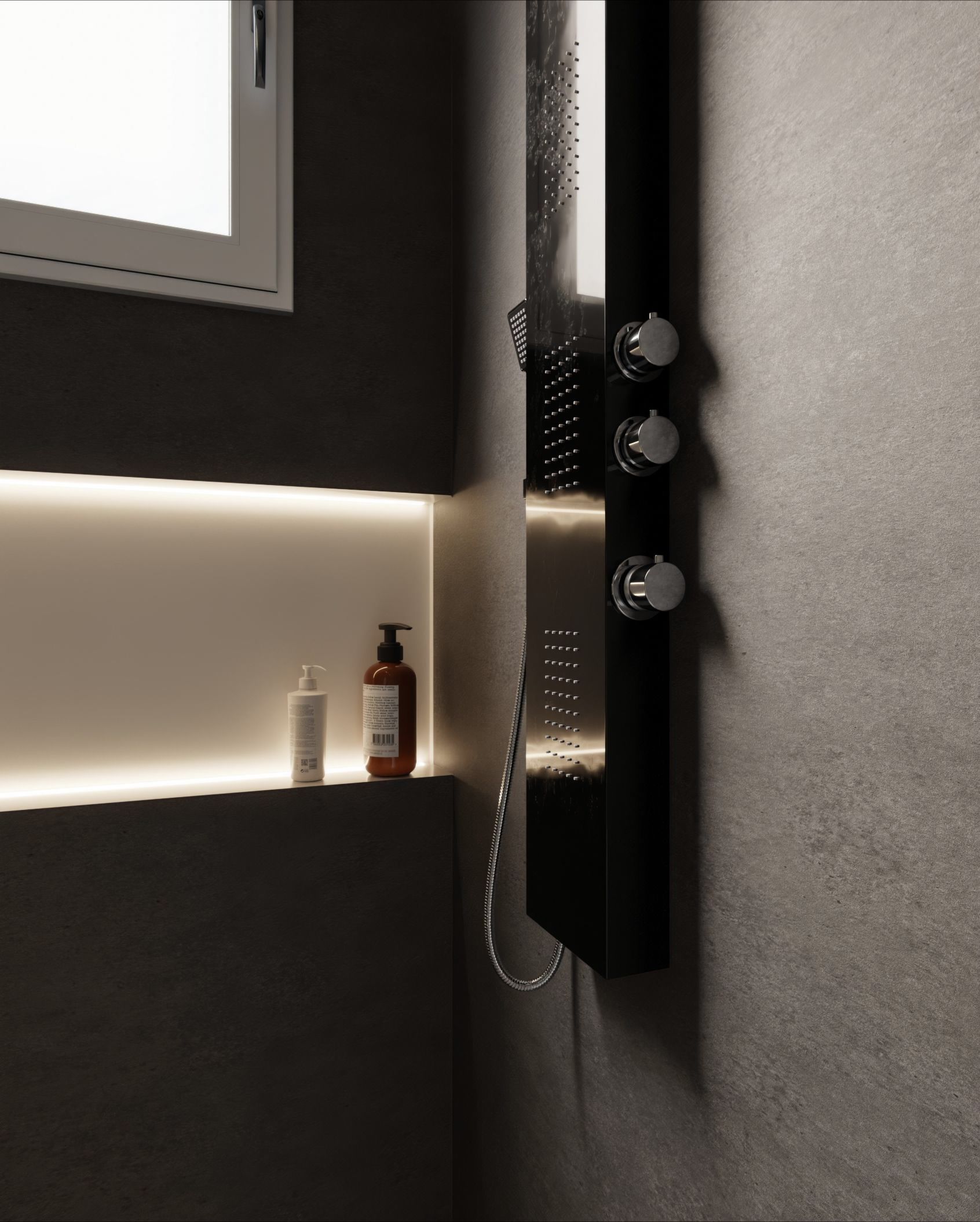 Möbelfolie Cement Dark- U20 – Bild 3