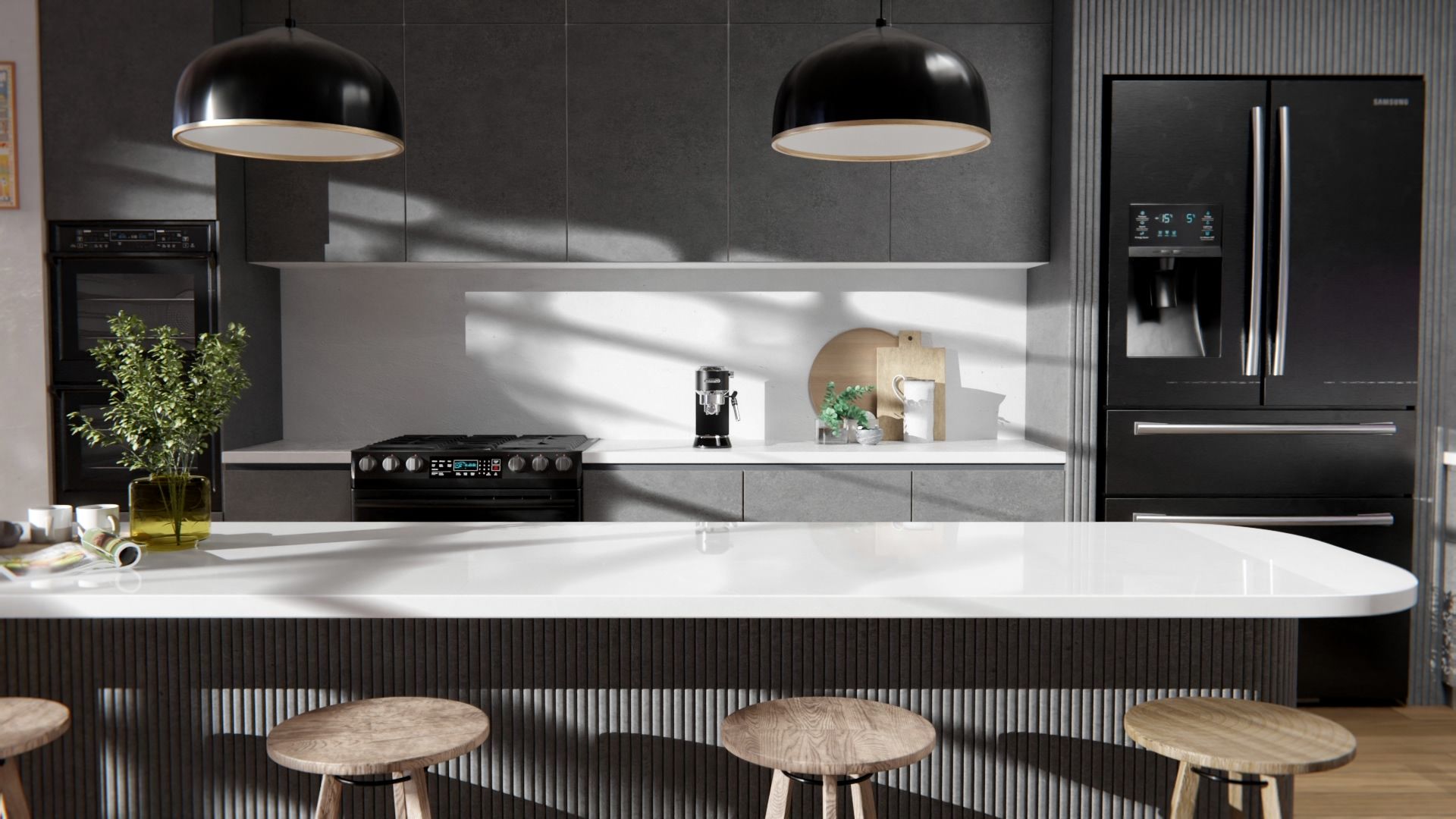 Möbelfolie Cement Dark- U20 – Bild 4